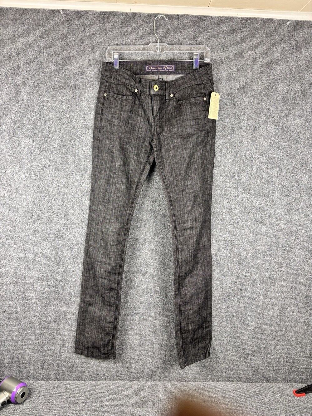 Divine Rights of Denim Jeans Womens 15 Skinny Charcoal Gray NWT Made in USA